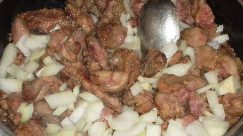 печень куриная в сметане