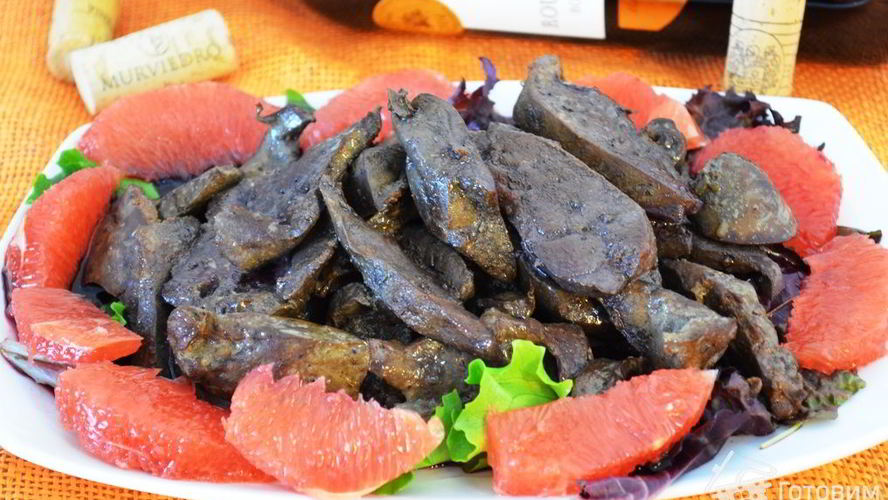 Рецепт печень по-анжуйски