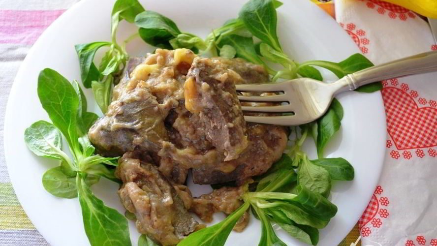 Рецепт печень с бананами по-бразильски