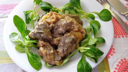 печень с бананами по-бразильски