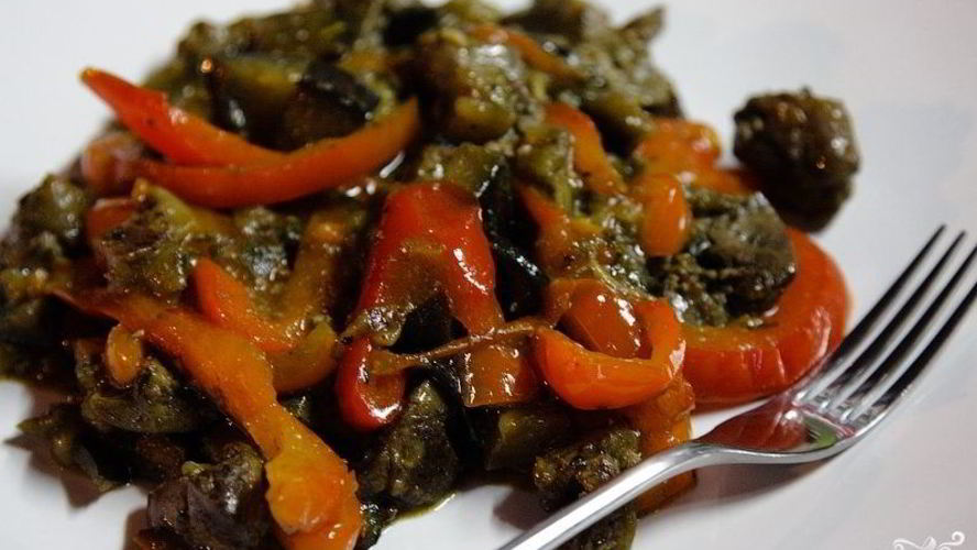 Рецепт печень с болгарским перцем