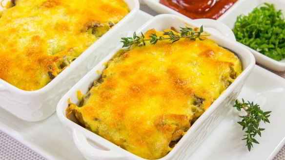 Рецепт Печень с картофелем, запеченные в духовке