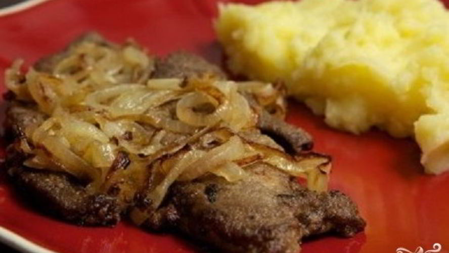 Рецепт печень с луком