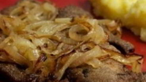 печень с луком