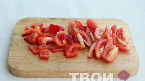 печень с овощами