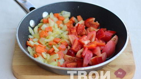 печень с овощами