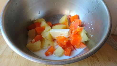 печень с овощным пюре