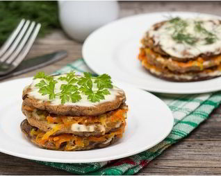 Печень в морковной шубе