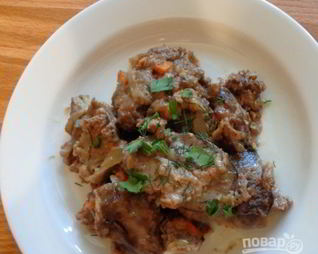 Печень в сливках