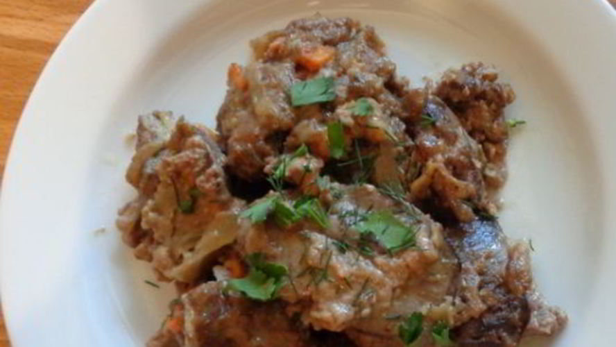 Рецепт печень в сливках