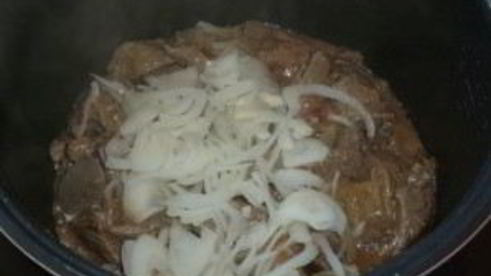 печень в сметане в мультиварке