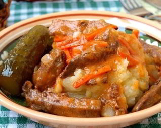 Печень в томатном соусе