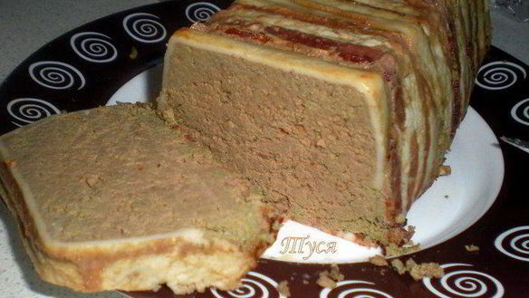 Рецепт Телячья печень, запеченная с беконом