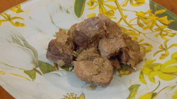 Рецепт Тушеная печень в мультиварке