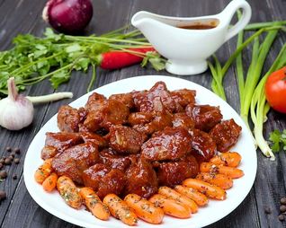 Тушеная печень