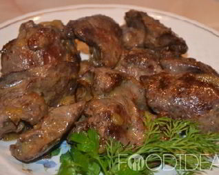 Жареная куриная печень