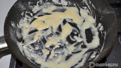 жареная печень с пикантным соусом