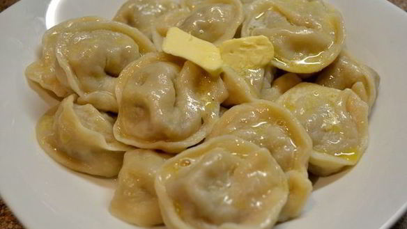 Рецепт Готовим пельмени с капустой