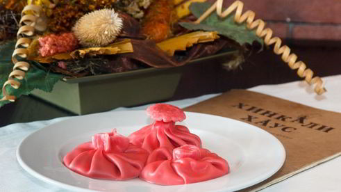 хинкали с картофелем и грибами