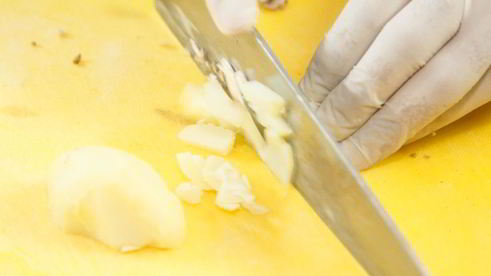 хинкали с картофелем и грибами