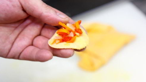 морковные пельмени