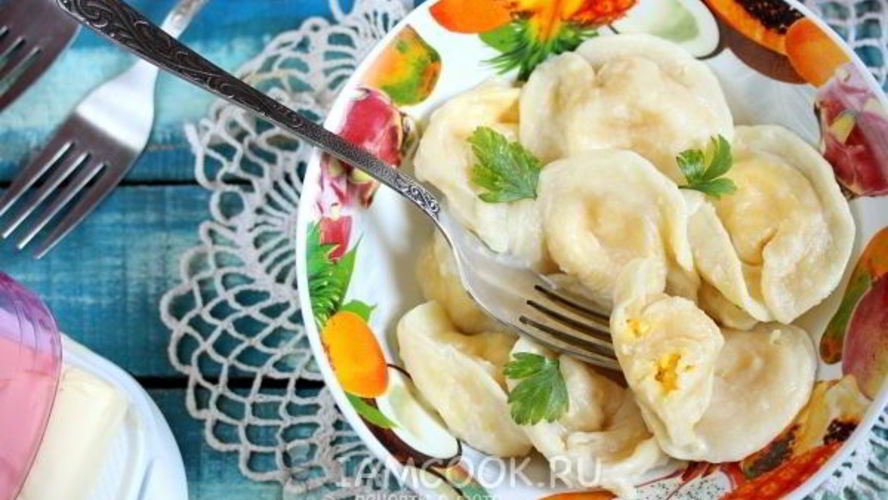 Рецепт пельмени с сыром