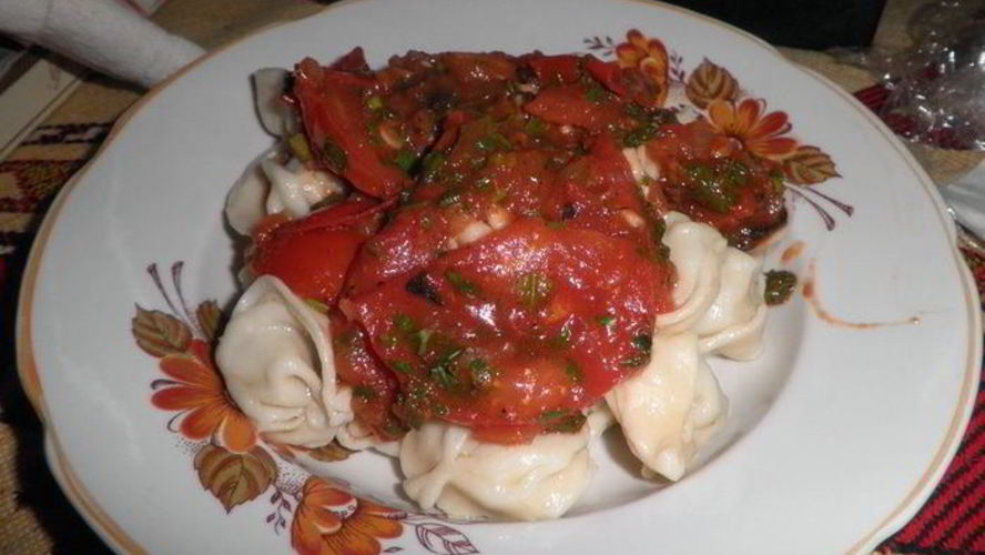 Рецепт пельмени с томатным соусом