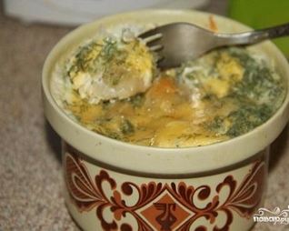 Пельмени в горшочке