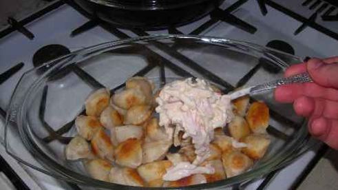 пельмени запеченные с мясом