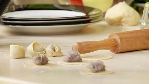 пельмешки с креветками