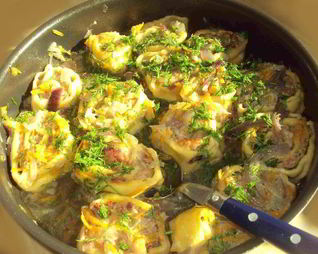 Рулеты из теста с фаршем — очень ленивые пельмени