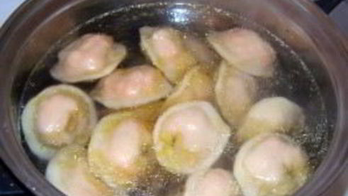 рыбные пельмени из горбуши