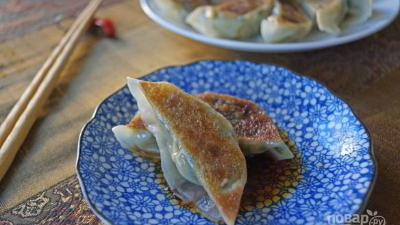 Рецепт Японские пельмени с креветками