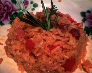 Джамбалайя с ветчиной и беконом