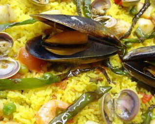 Испанская паэлья с морепродуктами
