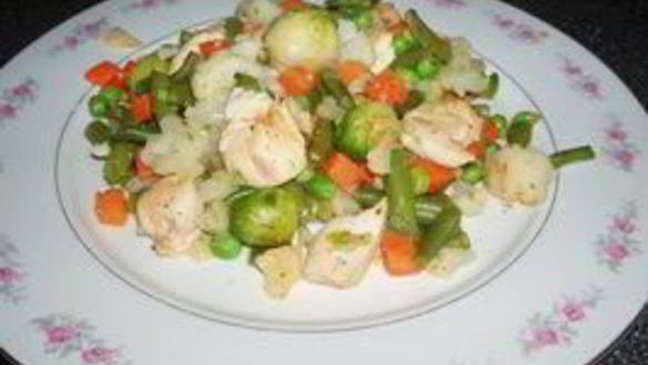 Рецепт Овощной плов с курицей