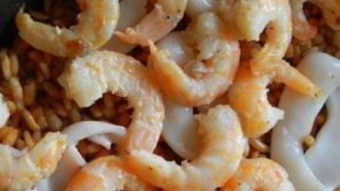 паэлья с кальмарами