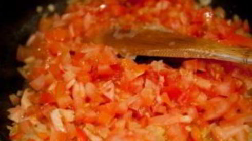 паэлья с курицей и морепродуктами