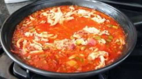 паэлья с курицей