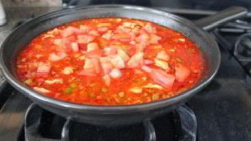 паэлья с курицей