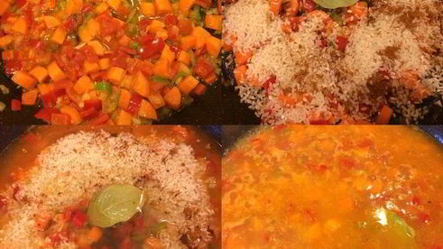 паэлья с морепродуктами