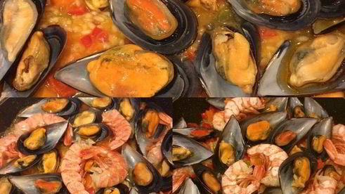 паэлья с морепродуктами