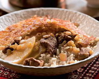 Персидский плов с айвой