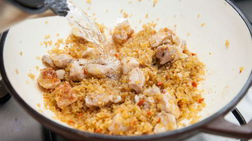 плов из булгура с курицей