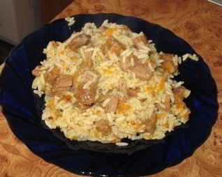 Плов из длиннозерного риса