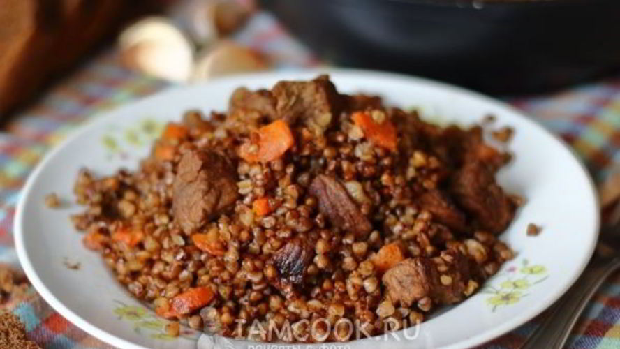Рецепт плов из гречки с мясом