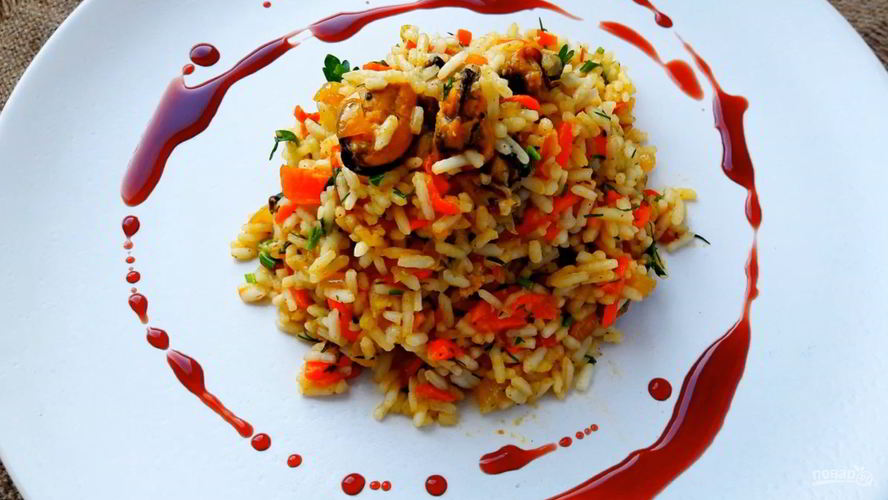 Рецепт плов из мидий