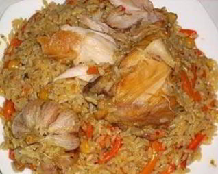 Плов из окорочков