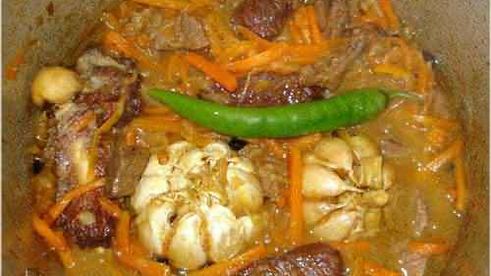 плов по фергански с бараниной