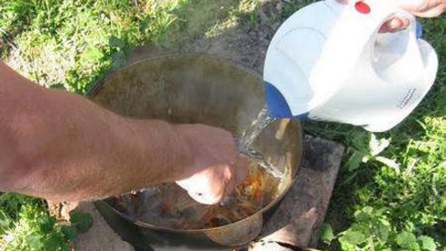 плов по-татарски на костре